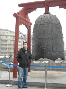 Me...next to a big bell...