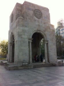 Day time shot from the next morning. This is in the open area of the campus