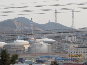 The air around the place is thick with oil and gas. 