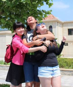 Laughing on the last day!